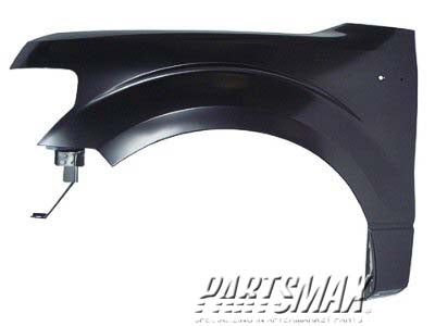 1240 | 2009-2012 FORD F-150 LT Front fender assy w/o Wheel Opening Moulding | FO1240272|BL3Z16006A