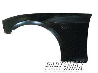 50 | 2010-2014 FORD MUSTANG LT Front fender assy BASE|GT|SHELBY GT500; w/Pony Pkg | FO1240282|AR3Z16006B