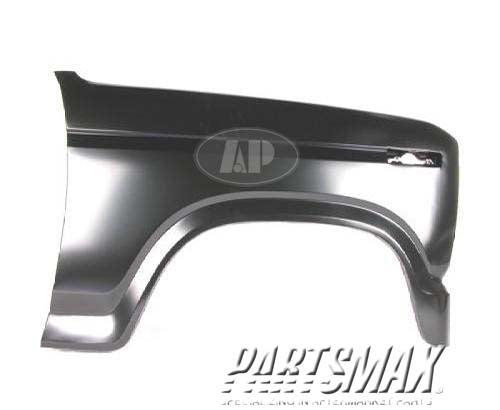1241 | 1980-1986 FORD BRONCO RT Front fender assy all | FO1241108|E1TZ16005B