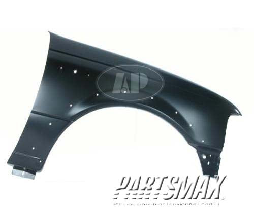 1241 | 1998-2003 FORD RANGER RT Front fender assy w/wheel opening molding | FO1241196|F87Z16005BA