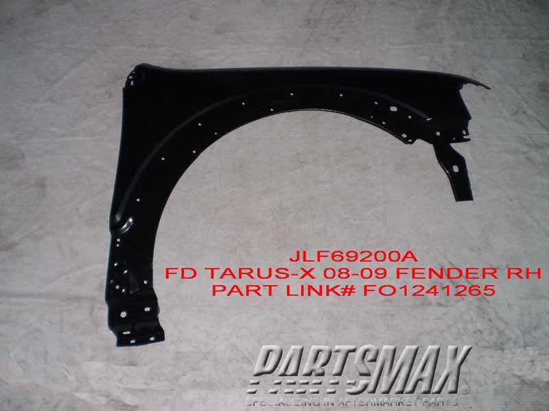 1241 | 2008-2009 FORD TAURUS X RT Front fender assy all | FO1241265|8F9Z16005A