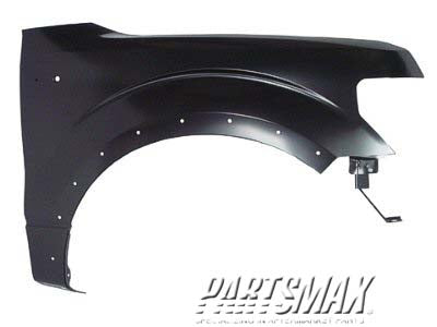1241 | 2009-2012 FORD F-150 RT Front fender assy w/Wheel Opening Moulding | FO1241273|CL3Z16005B