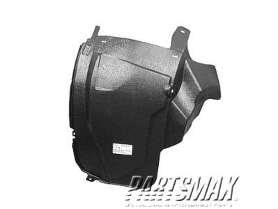 140 | 2008-2010 FORD EXPLORER SPORT TRAC RT Front fender inner panel Liner Extension; Front | FO1249137|8A2Z16D072A