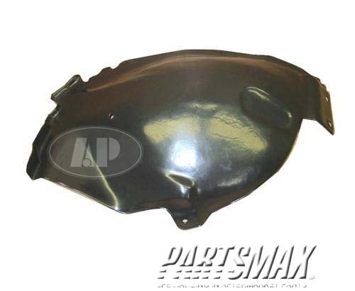 150 | 2005-2009 FORD MUSTANG LT Front fender splash shield rear | FO1250127|5R3Z16103AB