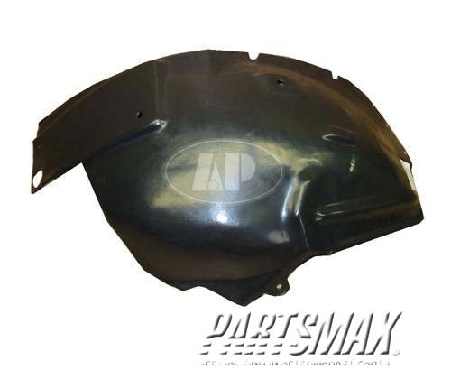 1250 | 2005-2009 FORD MUSTANG LT Front fender splash shield base model; front | FO1250128|5R3Z16103AA