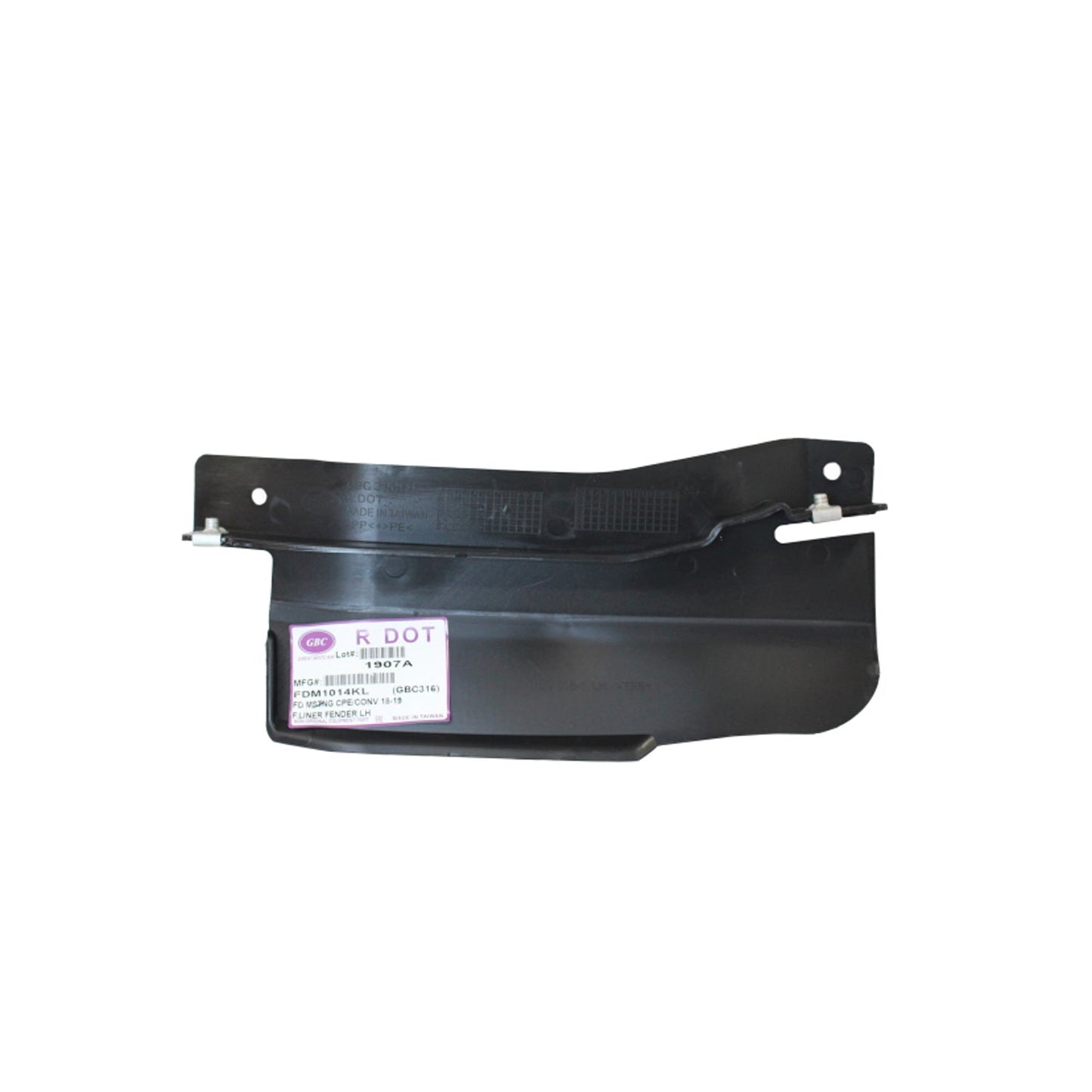 1250 | 2018-2021 FORD MUSTANG LT Front fender splash shield Coupe | FO1250151|JR3Z16103D