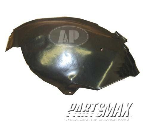 160 | 2005-2009 FORD MUSTANG RT Front fender splash shield rear | FO1251128|5R3Z16102AB