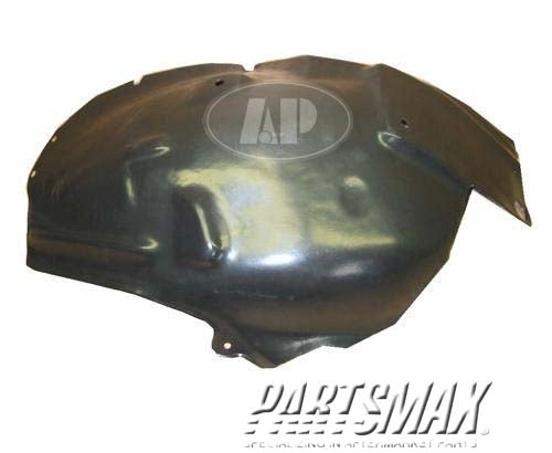 160 | 2005-2009 FORD MUSTANG RT Front fender splash shield base model; front | FO1251129|5R3Z16102AA