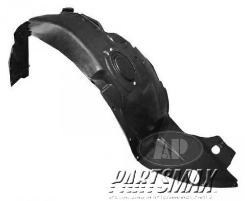 1251 | 2006-2009 MERCURY MILAN RT Front fender splash shield plastic liner | FO1251136|6E5Z16102A