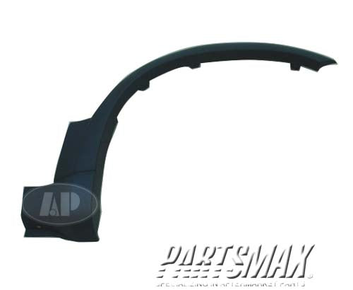 220 | 2001-2007 FORD ESCAPE RT Front wheel opening molding XLT|LIMITED; w/Appearance Pkg | FO1291120|3L8Z16038AAPTM