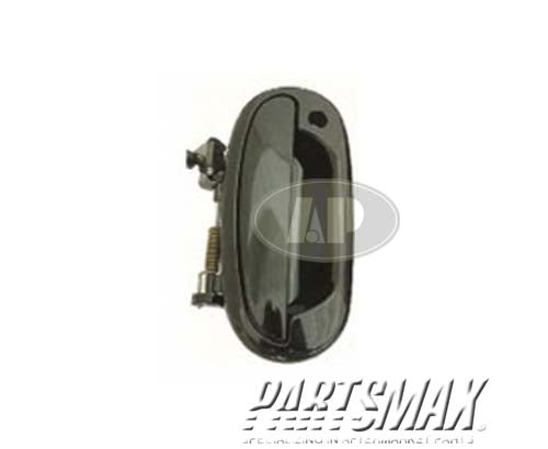 1311 | 2004-2004 FORD F-150 HERITAGE RT Front door handle outer w/o Lightning; except Super Crew cab; smooth black; Heritage | FO1311126|YL3Z1522404BAH