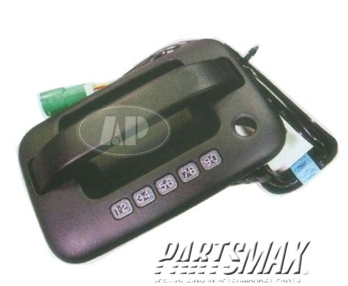 1690 | 2004-2006 FORD F-150 RT Front door handle outer new design; w/keyless entry; textured flat black | FO1311128|5L3Z1522405CAA