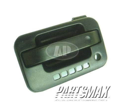 1690 | 2005-2006 FORD F-150 RT Front door handle outer new design; w/keyless entry; smooth black | FO1311130|5L3Z1522405AAD