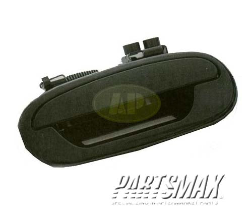 1690 | 1999-2002 FORD EXPEDITION RT Front door handle outer smooth finish; black - paint to match | FO1311136|6L7Z7822404AMPTM