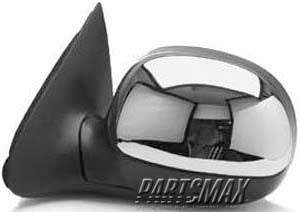 1320 | 1997-2002 FORD F-150 LT Mirror outside rear view Manual; Contour Type; To 2-11-02; w/Chrome Cover; see notes | FO1320188|F85Z17683BAA-PFM
