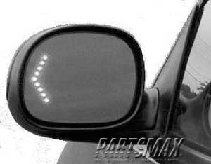 1320 | 1998-1999 FORD F-150 LT Mirror outside rear view power remote; non-heated; w/signal in glass; includes black cover | FO1320215|YL3Z17683DAA