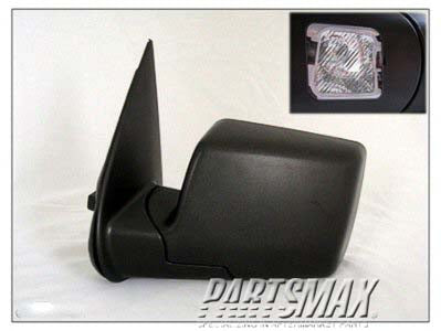 1320 | 2006-2010 FORD EXPLORER LT Mirror outside rear view Power; Heated; w/P/Lamps; One Piece Design; w/Cover; Black; see notes | FO1320270|6L2Z17683CAA