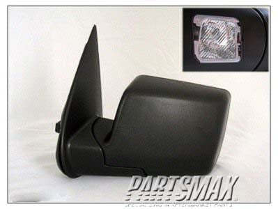 1320 | 2006-2010 FORD EXPLORER LT Mirror outside rear view Power; Non-Heated; w/Puddle Lamps; w/Cover; Black; see notes | FO1320271|6L2Z17683BAA-PFM