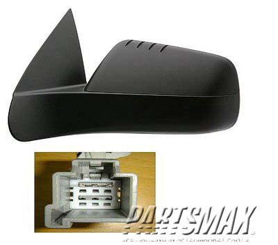 1320 | 2008-2011 FORD FOCUS LT Mirror outside rear view Power; Heated; Textured Black; w/Cover; see notes | FO1320331|8S4Z17683CA-PFM