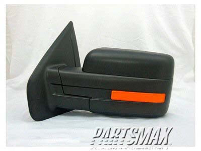 1700 | 2009-2010 FORD F-150 LT Mirror outside rear view Std Type; Power; w/o Puddle Lamp; Heated; w/o Auto Dimmer; Textured Black | FO1320349|9L3Z17683CB-PFM