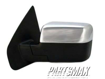 1320 | 2007-2008 FORD F-150 LT Mirror outside rear view Power; Heated; w/Signal Lamp; w/o Puddle Lamp; w/Auto Dimmer; Chrome | FO1320357|8L3Z17683GA