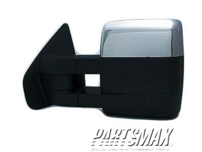 1320 | 2008-2014 FORD F-150 LT Mirror outside rear view Trailer Tow Type; Power; Heated; w/Memory; w/Signal; w/Puddle Lamp; Chrome | FO1320388|9L3Z17683EC
