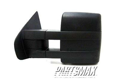 1700 | 2011-2012 FORD F-150 LT Mirror outside rear view Trailer Tow Type; Power; Heated; w/Memory; w/Signal; w/Puddle Lamp; Texture | FO1320389|BL3Z17683DA