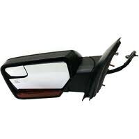 1320 | 2015-2017 FORD F-150 LT Mirror outside rear view Std Type; Power; Heated; w/o BLIS; w/Spot Lamp; Fixed; w/o Dimmer; Black | FO1320524|FL3Z17683DD-PFM