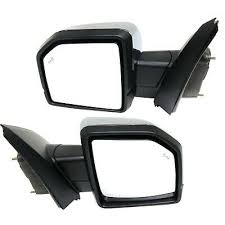 1700 | 2015-2016 FORD F-150 LT Mirror outside rear view Std Type; w/o BLIS; w/Mem; w/Spot; To 9-12-16; Pwr-Fold; w/o Dimmer; Chrome | FO1320527|FL3Z17683LA-PFM
