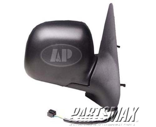1321 | 1999-2005 FORD RANGER RT Mirror outside rear view power remote; Styleside; folding design; textured black | FO1321206|F57Z17682B