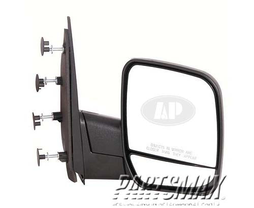 1321 | 2002-2002 FORD E-150 ECONOLINE RT Mirror outside rear view manual; dual glass mirror | FO1321253|3C2Z17682FAA