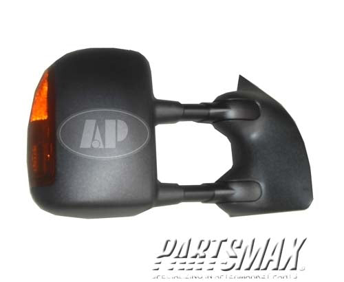 1321 | 2003-2007 FORD F-350 SUPER DUTY RT Mirror outside rear view telescoping towing mirror; w/signal; w/heater; includes cover; see notes | FO1321268|5C3Z17682EAA