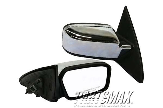 1321 | 2007-2010 LINCOLN MKZ RT Mirror outside rear view Power; Heated; w/o BLIS; w/Chrome Cap; see notes | FO1321322|6H6Z17682B-PFM