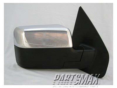 1321 | 2004-2006 FORD F-150 RT Mirror outside rear view Power; Heated; w/Signal Lamp; w/o Puddle Lamp; Chrome | FO1321332|6L3Z17682HA