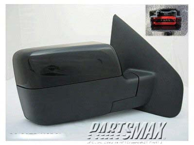 1710 | 2007-2008 FORD F-150 RT Mirror outside rear view Power; Heated; w/Signal Lamp; w/o Puddle Lamp; PTM | FO1321333|8L3Z17682RA