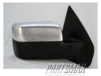 1321 | 2007-2008 FORD F-150 RT Mirror outside rear view Power; Heated; w/Signal Lamp; w/o Puddle Lamp; Chrome | FO1321357|8L3Z17682GA