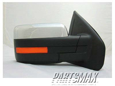 1321 | 2011-2014 FORD F-150 RT Mirror outside rear view Power; Heated; w/o Puddle Lamp; w/Memory; w/Signal; Chrome | FO1321406|BL3Z17682GA