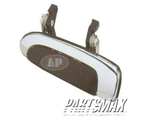 1521 | 1992-2011 FORD CROWN VICTORIA RT Rear door handle outer w/o police package; Chrome/Black | FO1521101|6W7Z5426604A