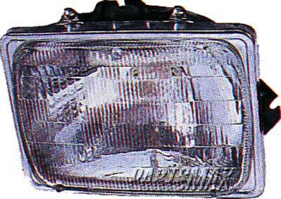 2501 | 1992-2002 FORD E-150 ECONOLINE RT Headlamp assy sealed beam Halogen; Headlamp/Adjusting Ring/Retaining Ring; see notes | FO2501127|F3UZ13007A-PFM