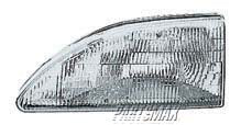 1150 | 1994-1998 FORD MUSTANG LT Headlamp assy composite except Cobra | FO2502130|F4ZZ13008F