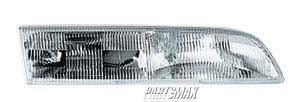 1150 | 1992-1997 FORD CROWN VICTORIA LT Headlamp assy composite all | FO2502131|F2AZ13008B