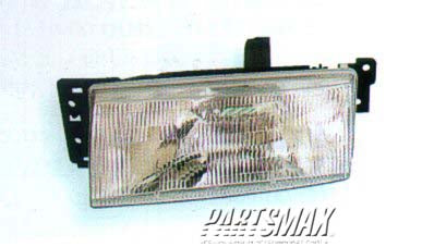 2502 | 1991-1996 MERCURY TRACER LT Headlamp assy composite all | FO2502150|F1KY13008B