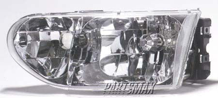 2502 | 1999-2000 NISSAN QUEST LT Headlamp assy composite all | FO2502165|B60607B000