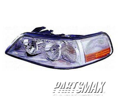 1150 | 2003-2004 LINCOLN TOWN CAR LT Headlamp assy composite w/HID | FO2502185|4W1Z13008C