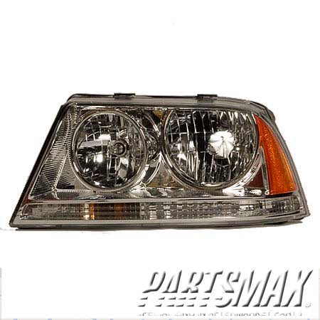 2502 | 2003-2005 LINCOLN AVIATOR LT Headlamp assy composite halogen; w/o HID | FO2502204|2C5Z13008AB