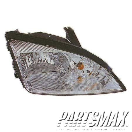 2502 | 2005-2007 FORD FOCUS LT Headlamp assy composite except SVT; halogen; w/o bulbs or sockets | FO2502210|7S4Z13008F