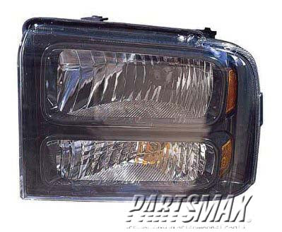 2502 | 2005-2007 FORD F-250 SUPER DUTY LT Headlamp assy composite w/harley davidson model | FO2502224|6C3Z13008DB