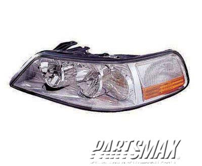 1150 | 2005-2011 LINCOLN TOWN CAR LT Headlamp assy composite w/HID | FO2502242|6W1Z13008BB