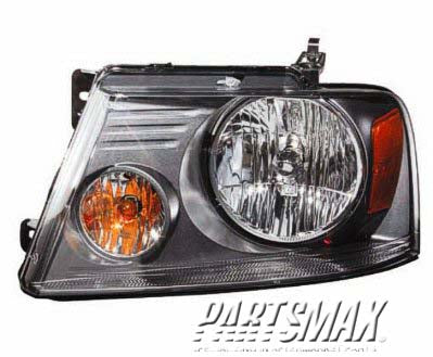 2502 | 2007-2008 FORD F-150 LT Headlamp assy composite F150(New Style); w/Shadow Gray Trim | FO2502248|7L3Z13008DA