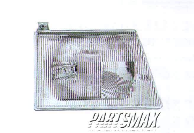 2503 | 1992-1996 FORD E-150 ECONOLINE CLUB WAGON RT Headlamp assy composite all | FO2503117|F6UZ13008AA
